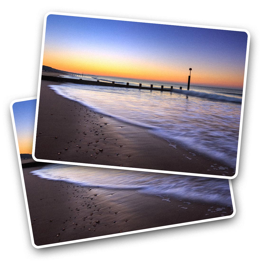 2x Vinyl Sticker Boscombe Beach Bournemouth Dorset UK 50356 EBay