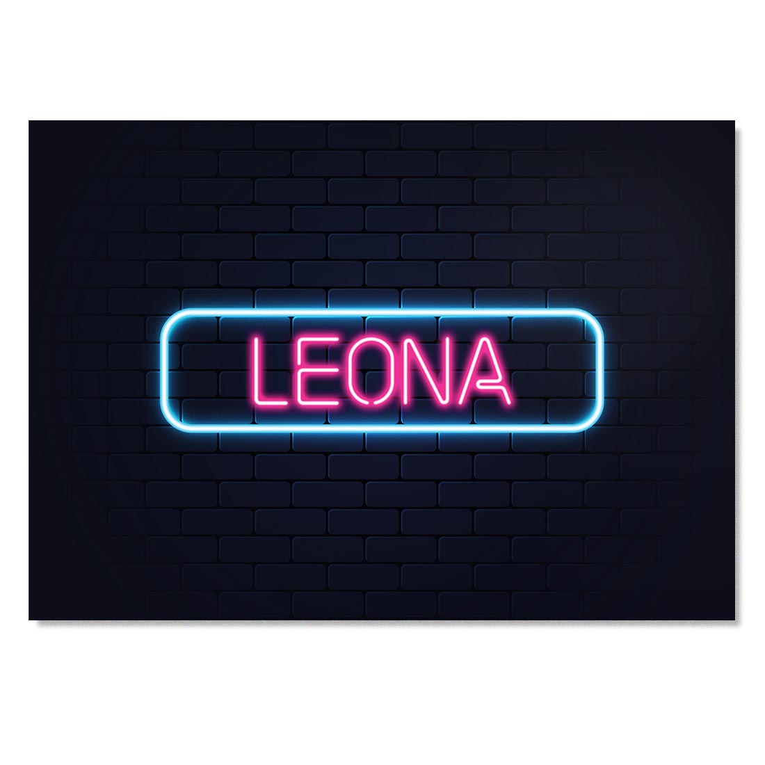 Art Print Poster Neon Sign Design Leona Name #353223 | eBay