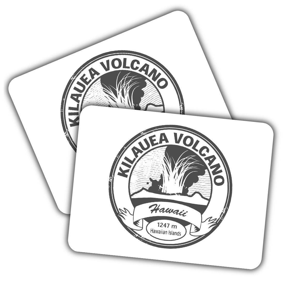 2x Vinyl Sticker Hawaii Kilauea Volcano Hawaiian #56053 | eBay