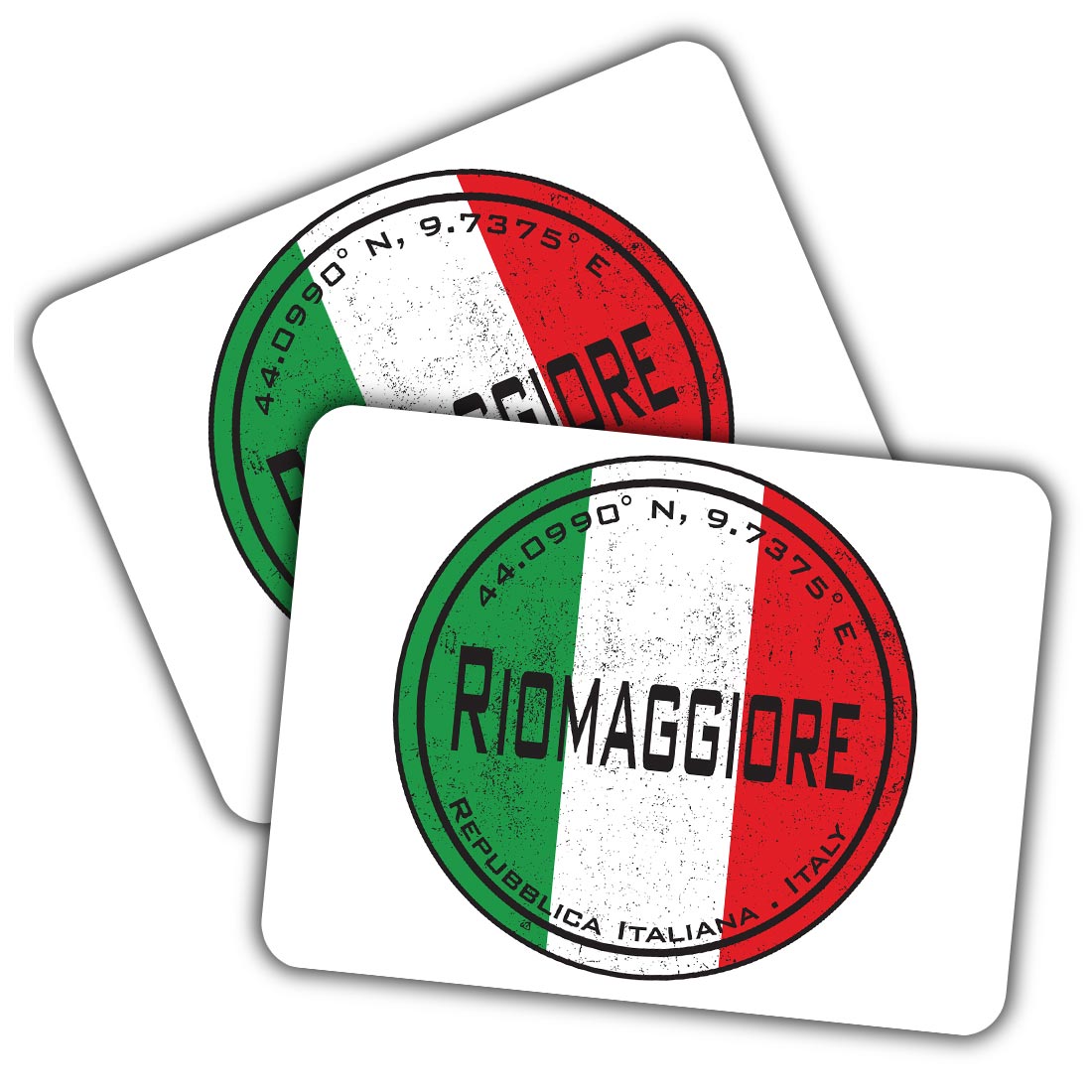 2x Vinyl Sticker Riomaggiore Italy Flag Circle #59465 | eBay