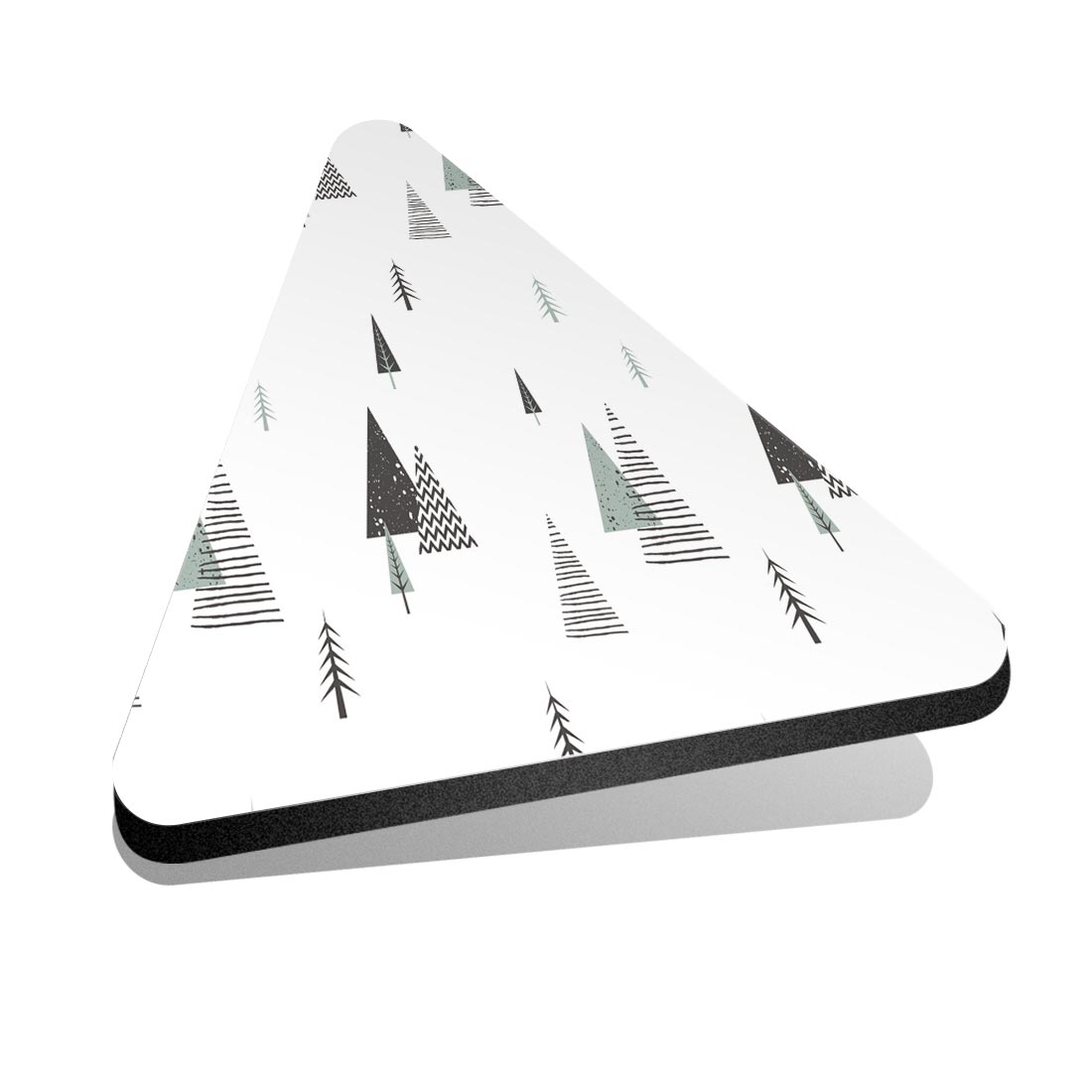 1x Dreieck Kühlschrank MDF Magnet Modern Abstrakt Weihnachtsbaum Wald #170679 - Bild 1 von 1