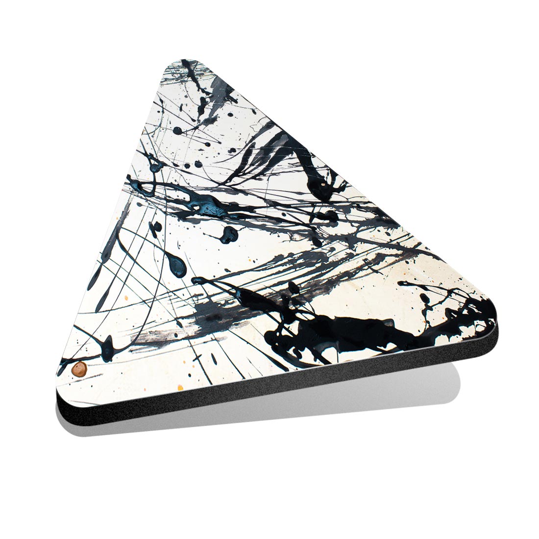 1x Dreieck Kühlschrank MDF Magnet abstrakte Farbe Spritzkunst #50028 - Bild 1 von 1