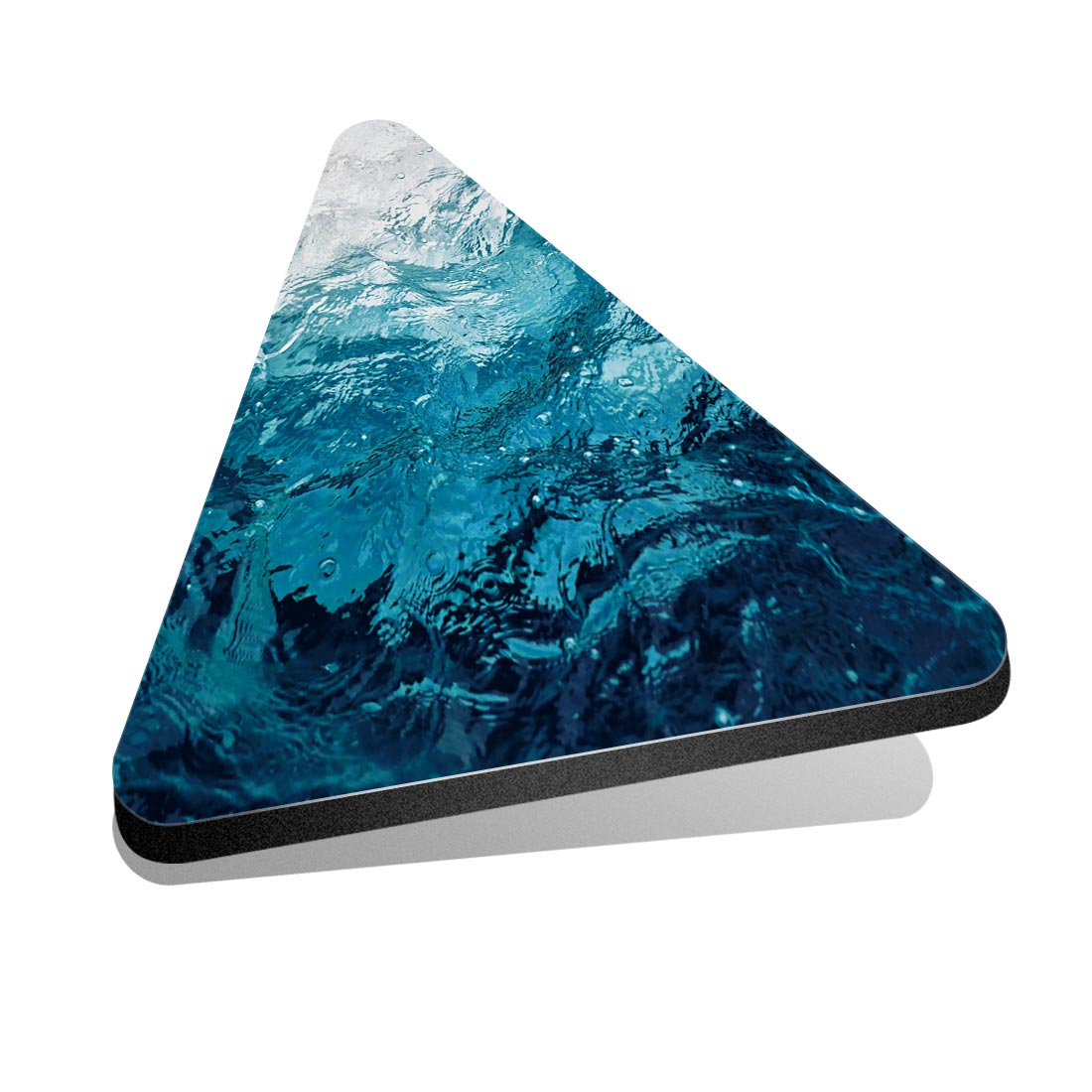 1x Dreieck Kühlschrank MDF Magnet Abstrakt Unterwasser Ozean Meerwasser #50032 - Bild 1 von 1
