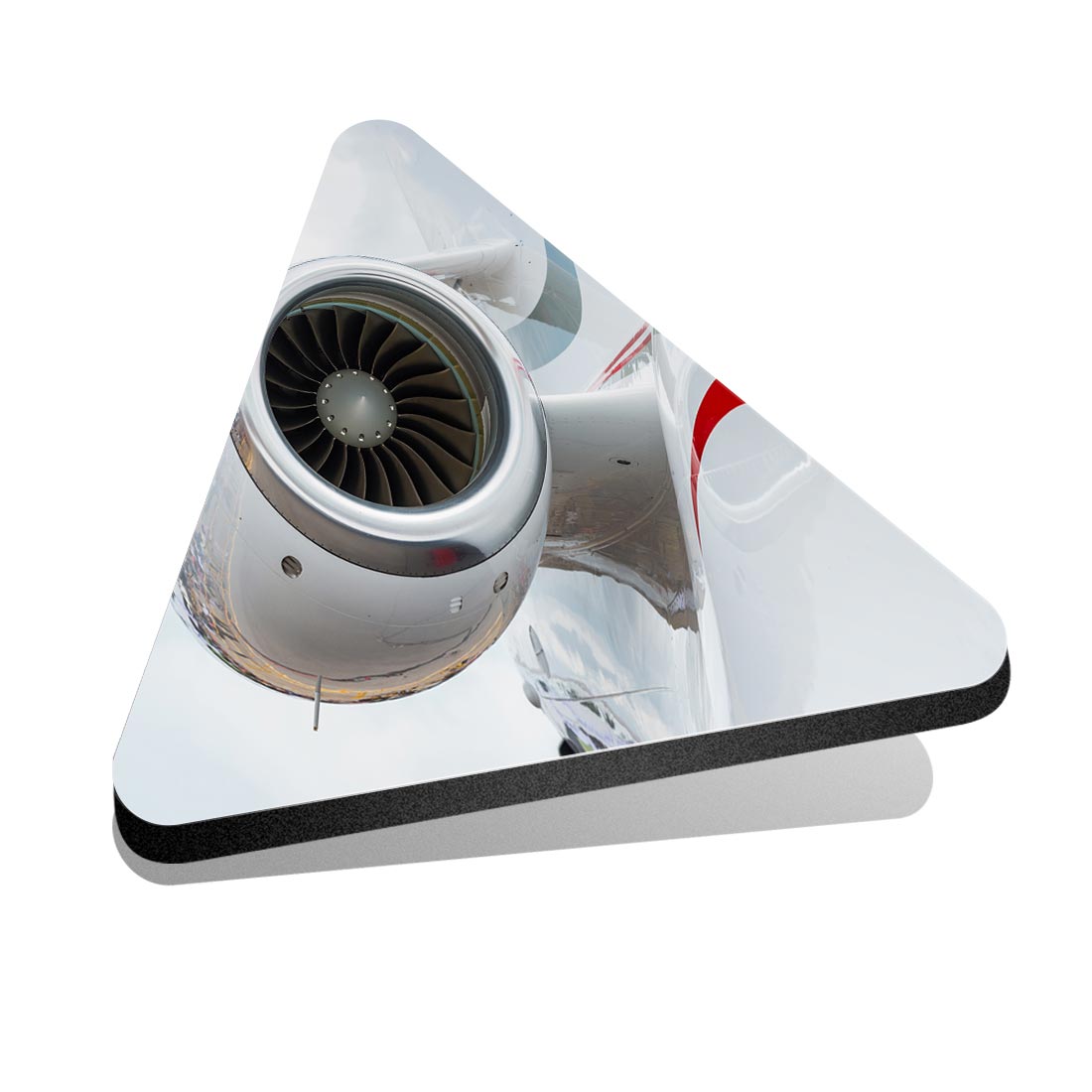 1x Triangle Fridge MDF Magnet Airplane Engine Engineering Plane #50055 - Afbeelding 1 van 1