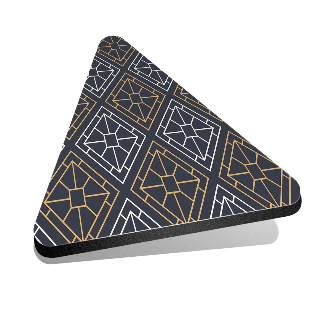 1x Triangle Fridge MDF Magnet Abstract Art Deco Pattern #52568 - Picture 1 of 1
