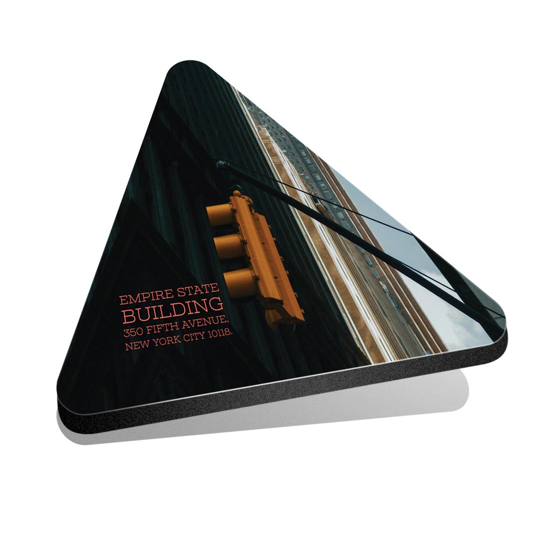 1x Trójkątna lodówka MDF Magnes Empire State Building Nowy Jork #63089 - Zdjęcie 1 z 1