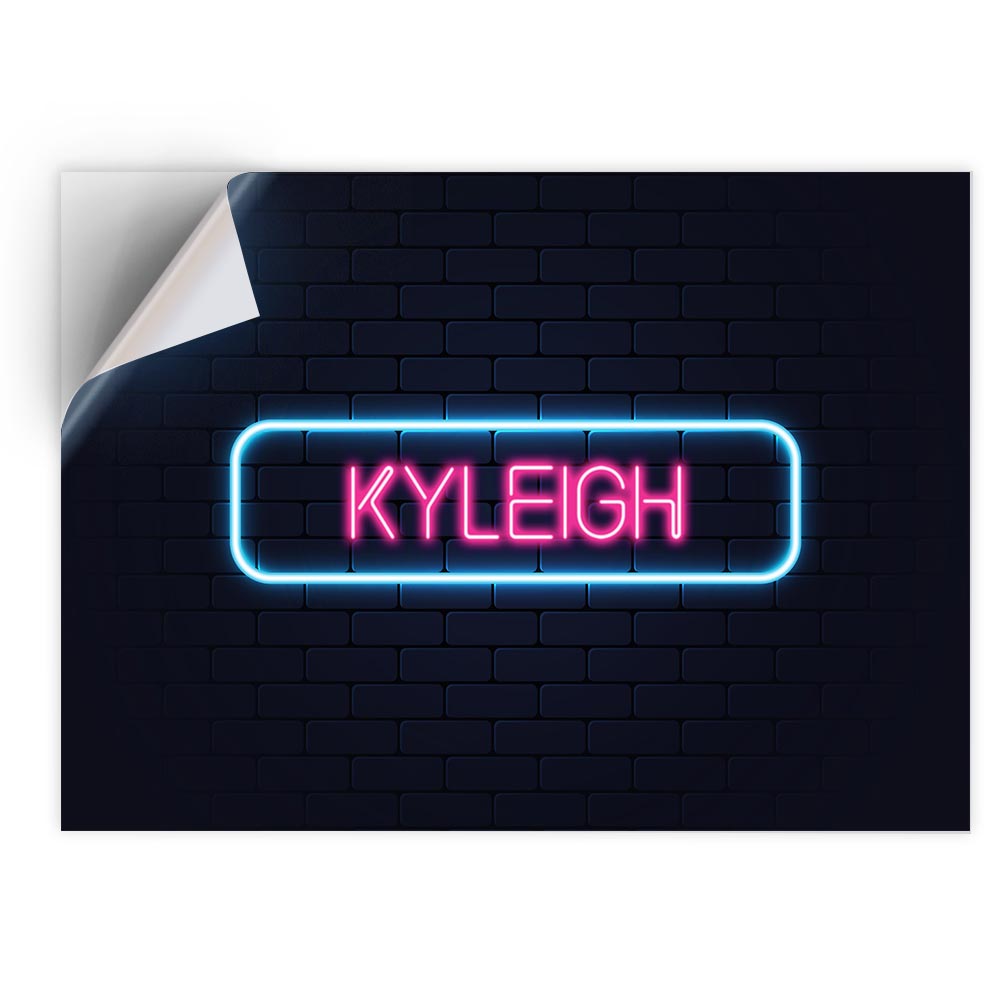 1x Vinyl Sticker Neon Sign Design Kyleigh Name #353188 | eBay