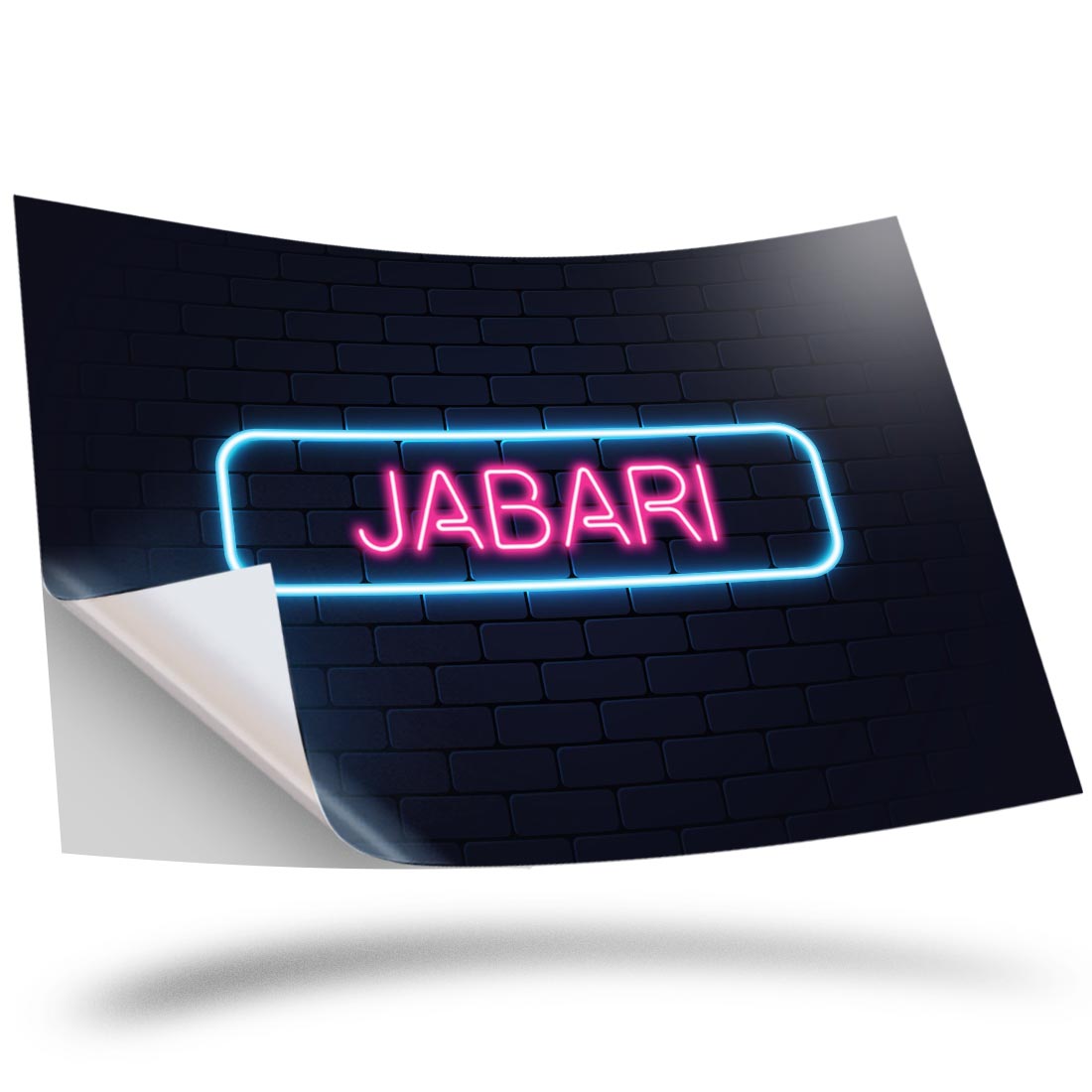 1x Vinyl Sticker Neon Sign Design Jabari Name #352009 | eBay